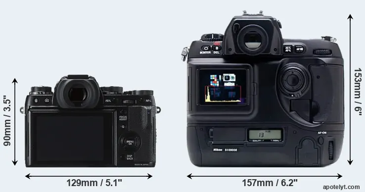 Comparison X-T1 or D1X rear
