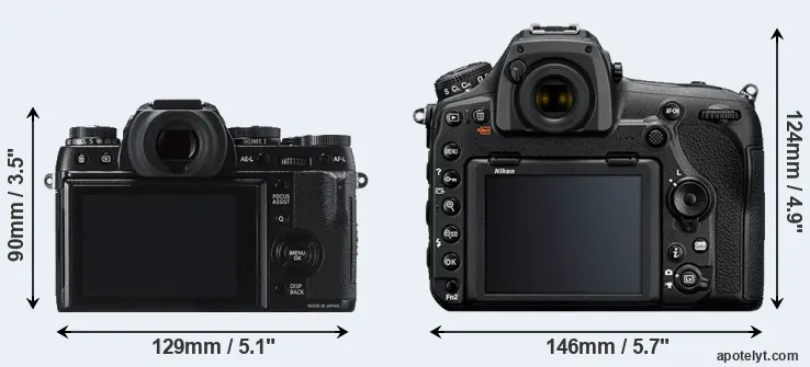 Comparison X-T1 or D850 rear