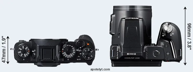Compare X-T1 versus L840 top