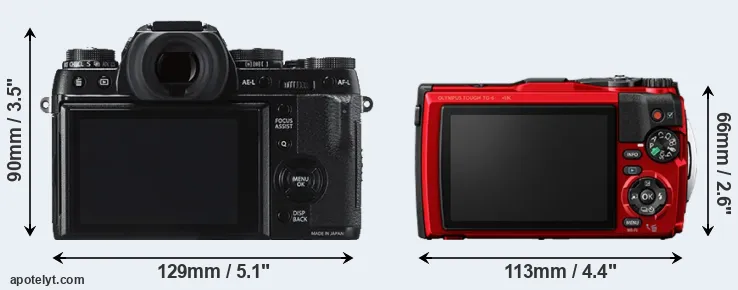 Comparison X-T1 or TG-6 rear