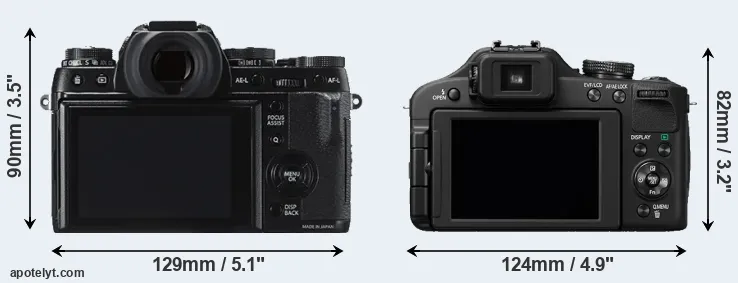 Comparison X-T1 or FZ150 rear