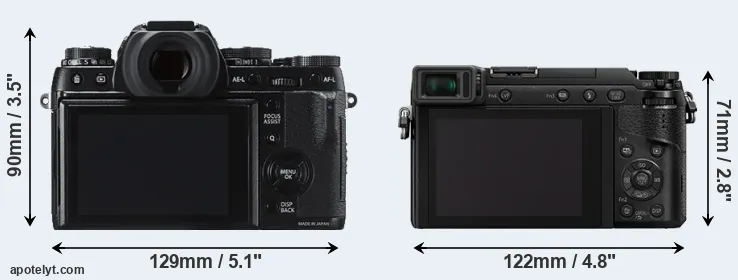 Comparison X-T1 or GX80 rear