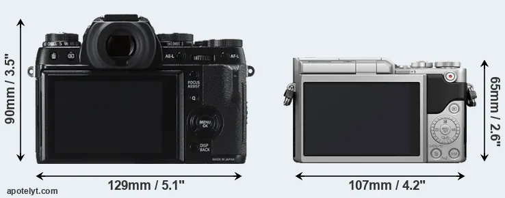 Comparison X-T1 or GX800 rear