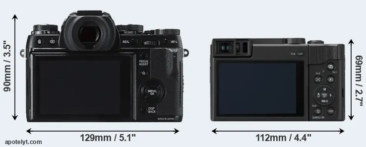 Comparison X-T1 or ZS80 rear