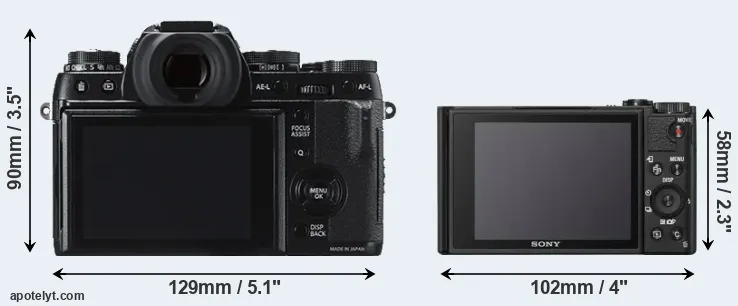 Comparison X-T1 or WX800 rear