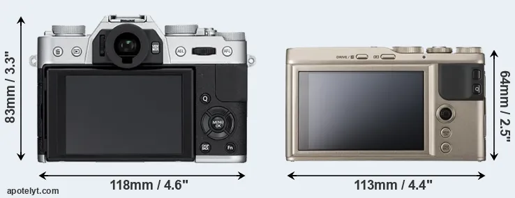 Comparison X-T10 or XF10 rear