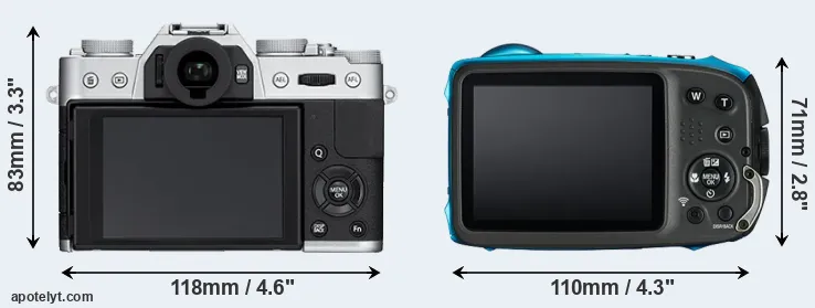 Comparison X-T10 or XP130 rear