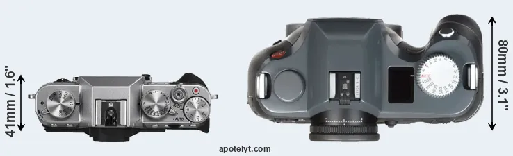 Compare X-T10 versus S-E Typ 006 top