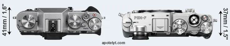 Compare X-T10 versus PEN-F top