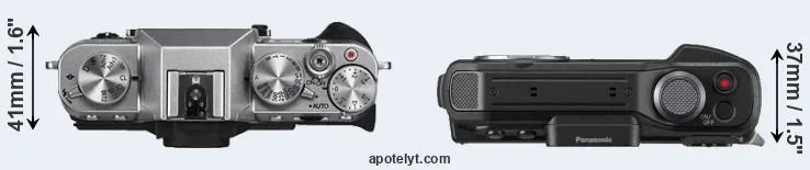 Compare X-T10 versus FT7 top