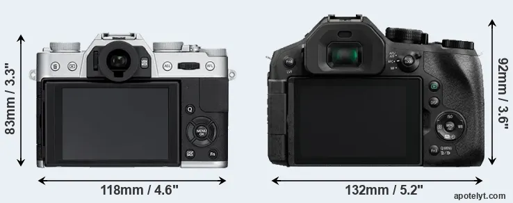 Comparison X-T10 or FZ300 rear