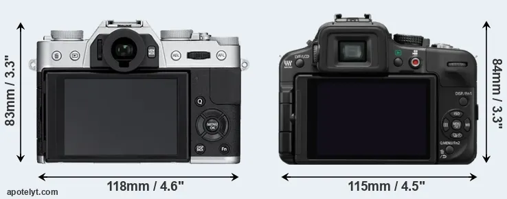 Comparison X-T10 or G3 rear