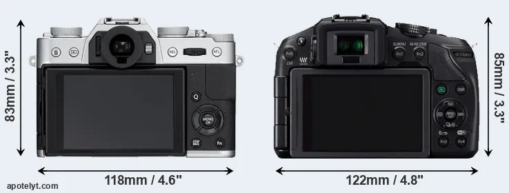 Comparison X-T10 or G6 rear