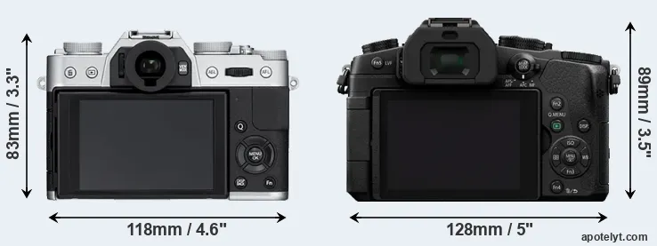 Comparison X-T10 or G80 rear
