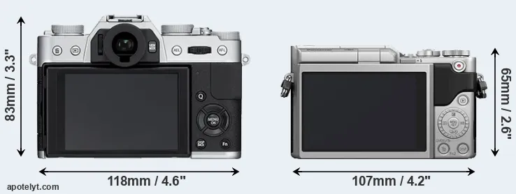Comparison X-T10 or GX800 rear