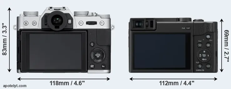Comparison X-T10 or ZS80 rear
