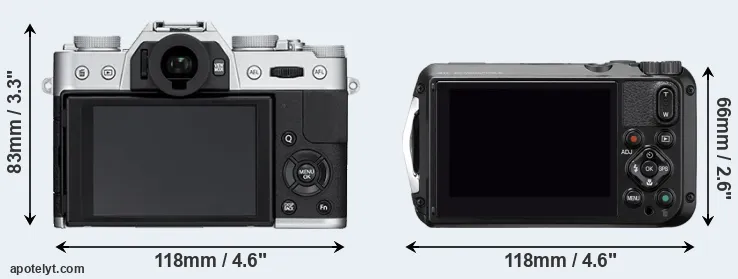 Comparison X-T10 or WG-6 rear