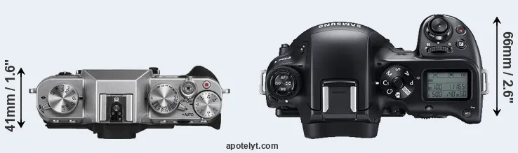 Compare X-T10 versus NX1 top