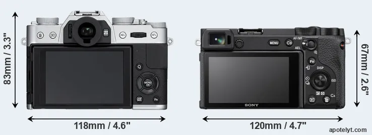 Comparison X-T10 or A6600 rear