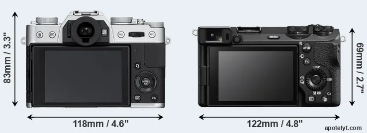Comparison X-T10 or A6700 rear