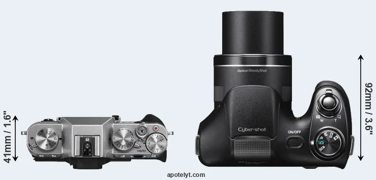 Compare X-T10 versus H300 top