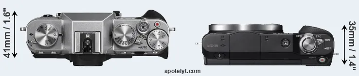 Compare X-T10 versus NEX-3N top