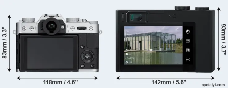 Comparison X-T10 or ZX1 rear