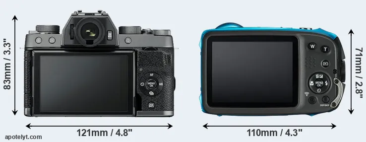 Comparison X-T100 or XP130 rear