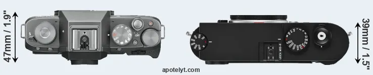 Compare X-T100 versus M10-R top