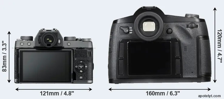 Comparison X-T100 or S Typ 007 rear