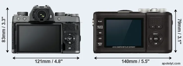 Comparison X-T100 or X-U Typ 113 rear