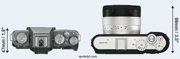 Compare X-T100 versus X-U Typ 113 top