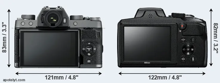 Comparison X-T100 or B600 rear
