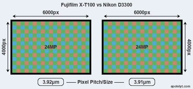 X-T100 versus D3300 MP