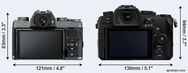 Comparison X-T100 or G90 rear