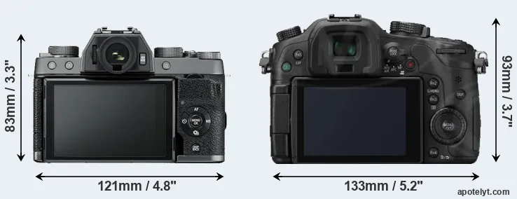 Comparison X-T100 or GH3 rear