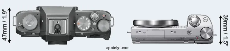 Compare X-T100 versus NEX-5T top