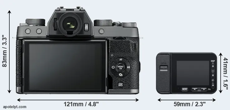 Comparison X-T100 or RX0 II rear