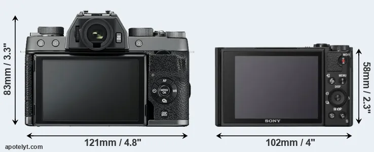 Comparison X-T100 or WX800 rear