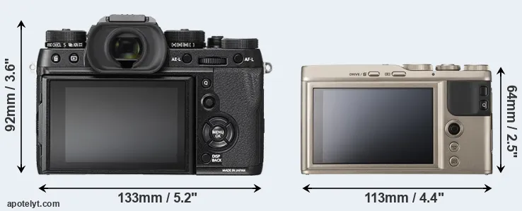 Comparison X-T2 or XF10 rear