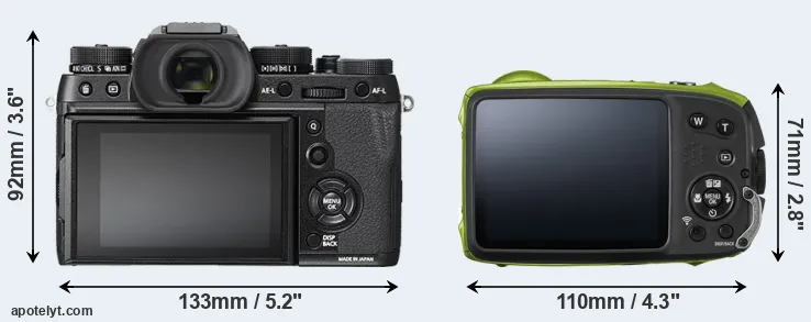 Comparison X-T2 or XP120 rear