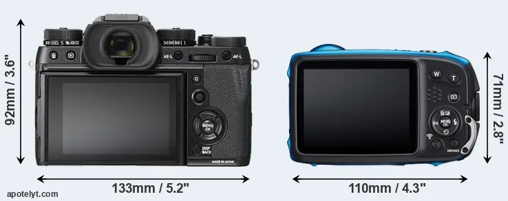 Comparison X-T2 or XP140 rear