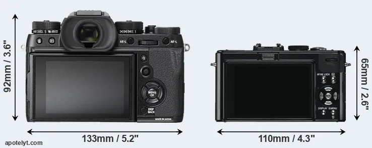 Comparison X-T2 or D-LUX 5 rear