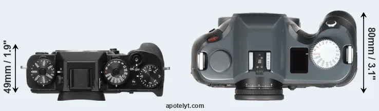 Compare X-T2 versus S-E Typ 006 top