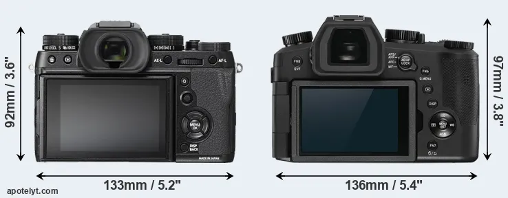 Comparison X-T2 or V-LUX 5 rear