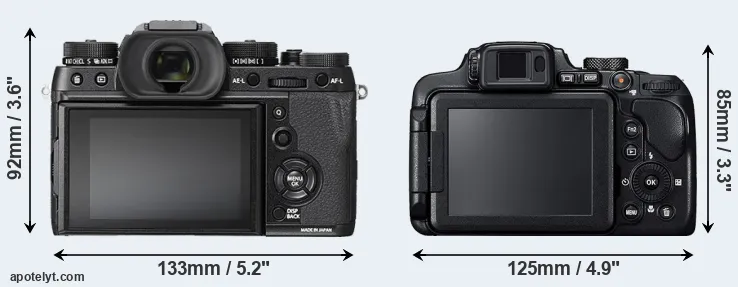 Comparison X-T2 or B700 rear