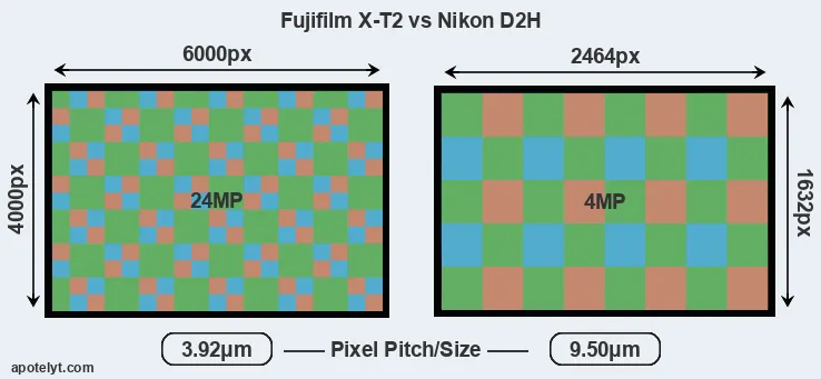 X-T2 versus D2H MP