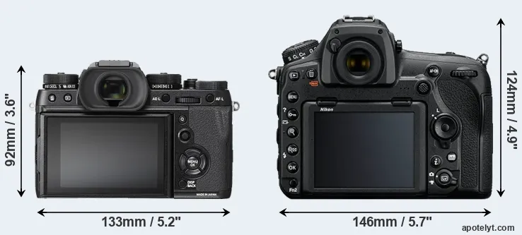 Comparison X-T2 or D850 rear