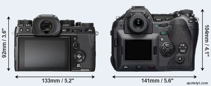 Comparison X-T2 or E-1 rear