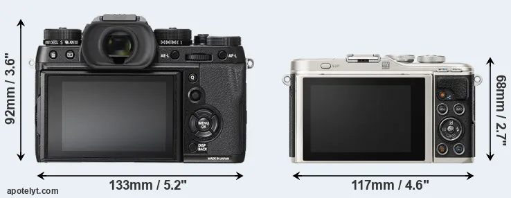 Comparison X-T2 or E-PL9 rear